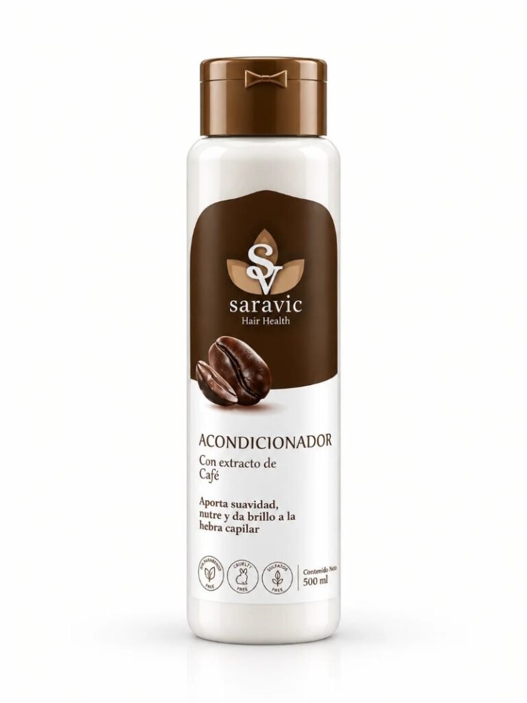 Acondicionador con extracto de café Saravic 500 ml