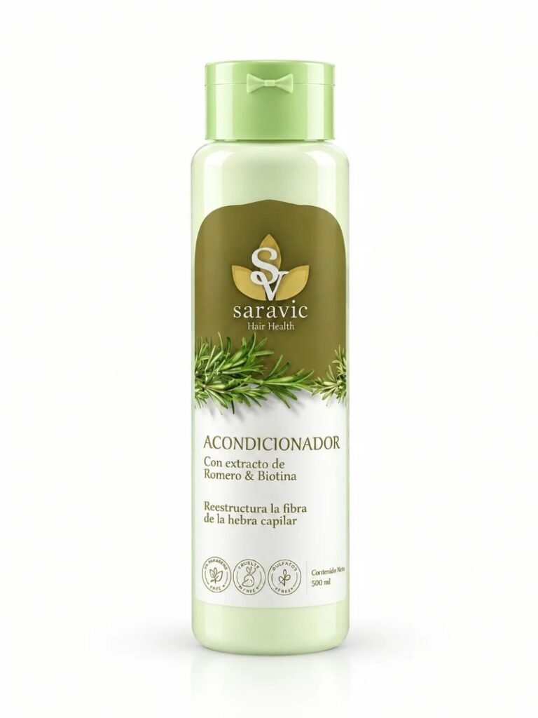 Acondicionador de romero y biotina Saravic 500 ml